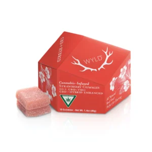 WYLD Strawberry 20:1 CBD + Hybrid Enhanced Gummies